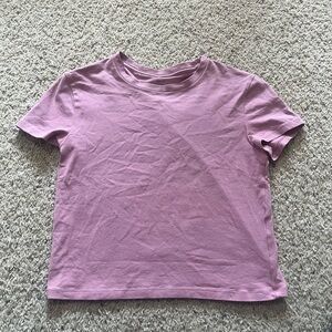 Abercrombie & Fitch Soft Purple Short Sleeve Baby Tee